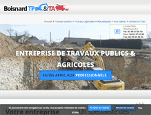 Tablet Screenshot of entreprise-boisnard.com